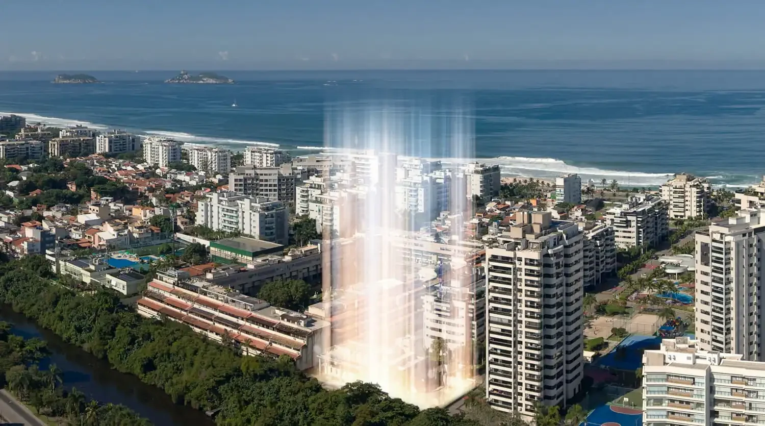 Implantação do Marino by Breton na direção do Posto 6, Barra da Tijuca