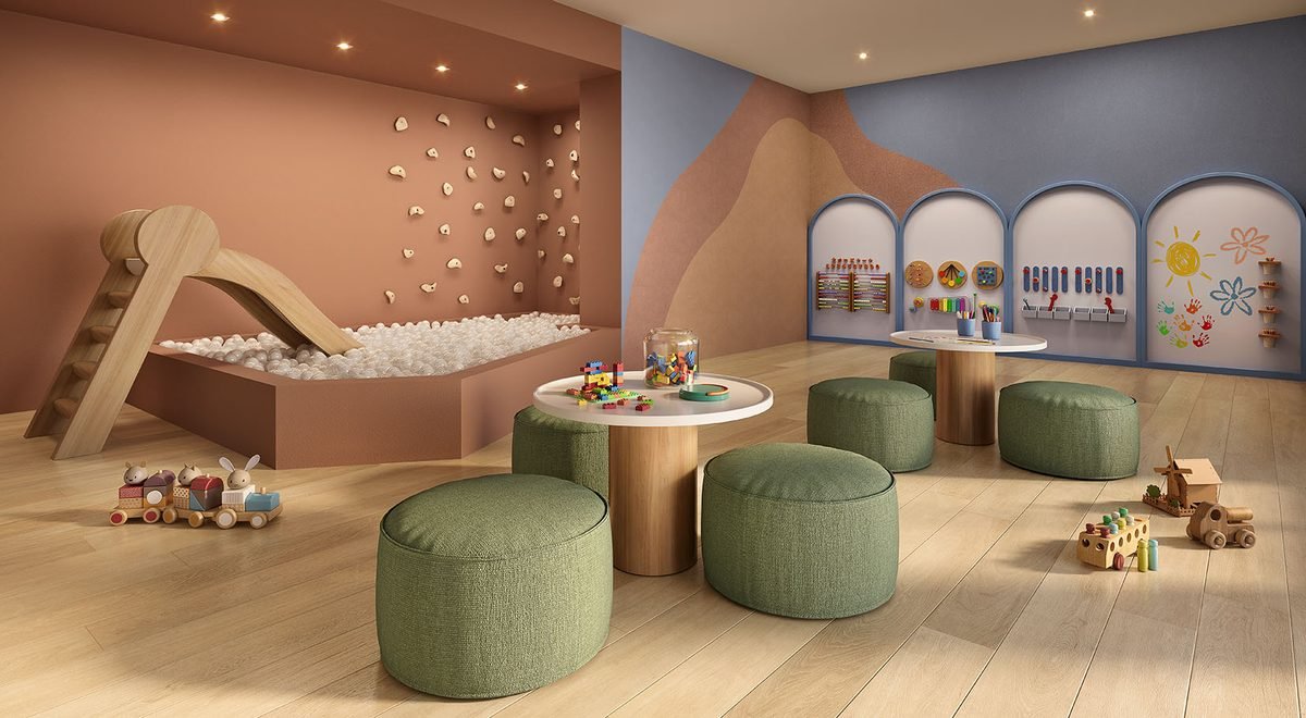 Espaço kids do Breeze Residence