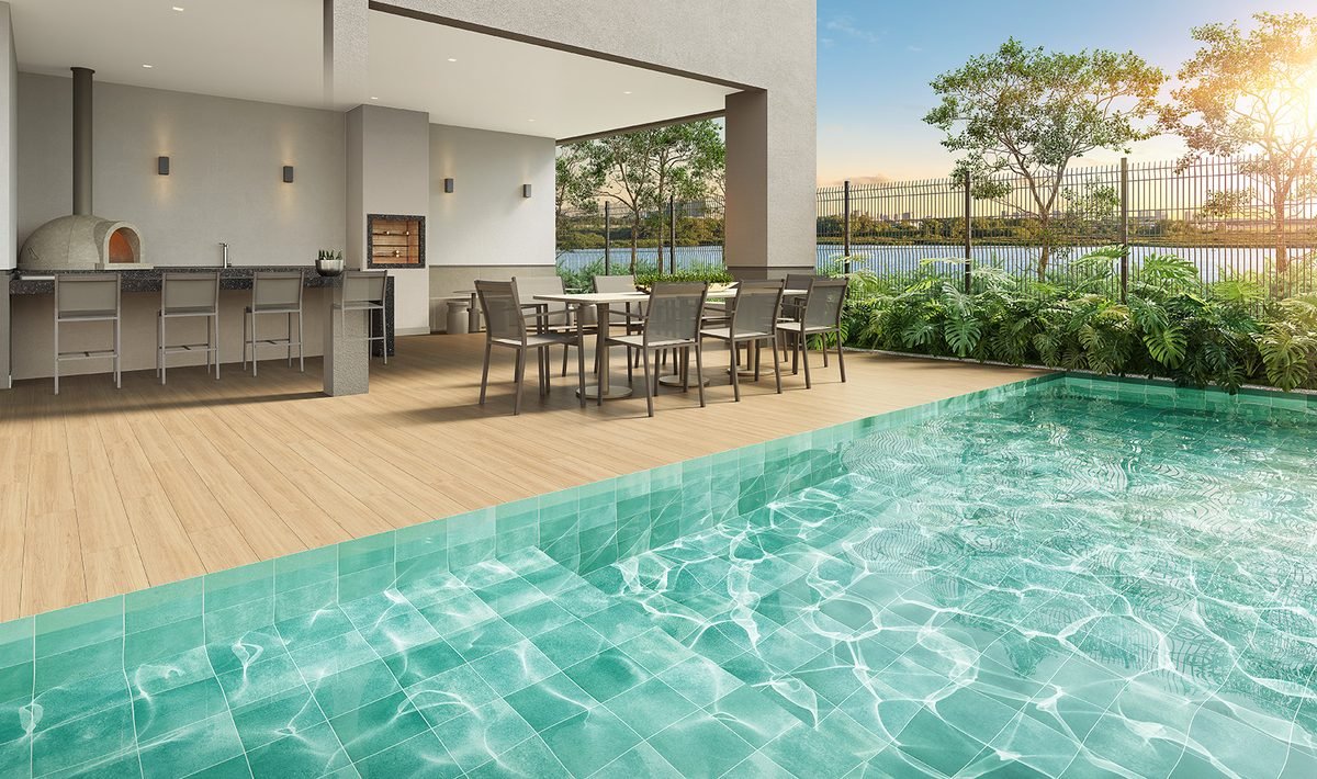 Pool house do Breeze Residence com piscina própria