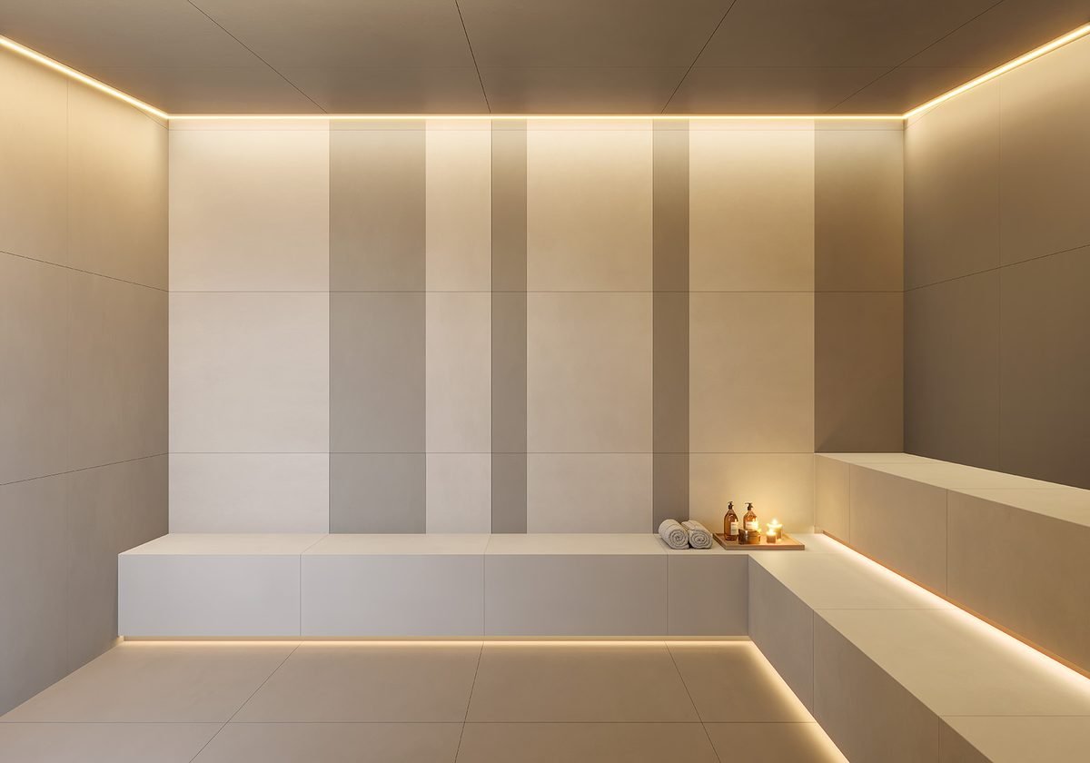 Sauna a vapor do Breeze Residence