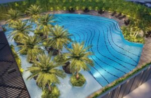 Piscina do Coupé Tower, da RJZ Cyrela, na Barra da Tijuca