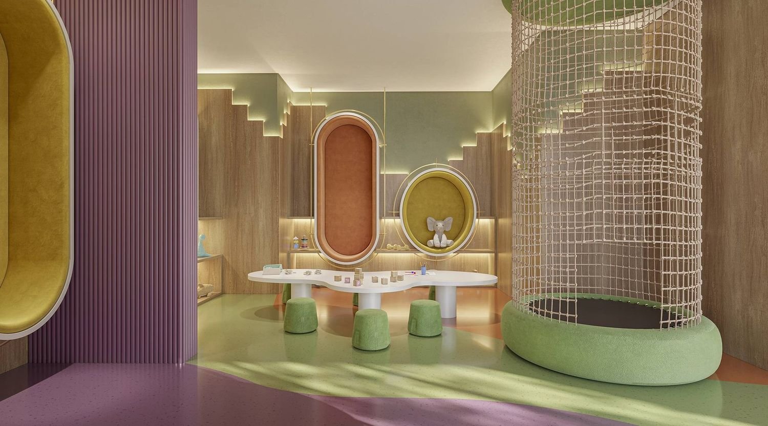 Play Space, a brinquedoteca de 95 m² do Coupé Tower