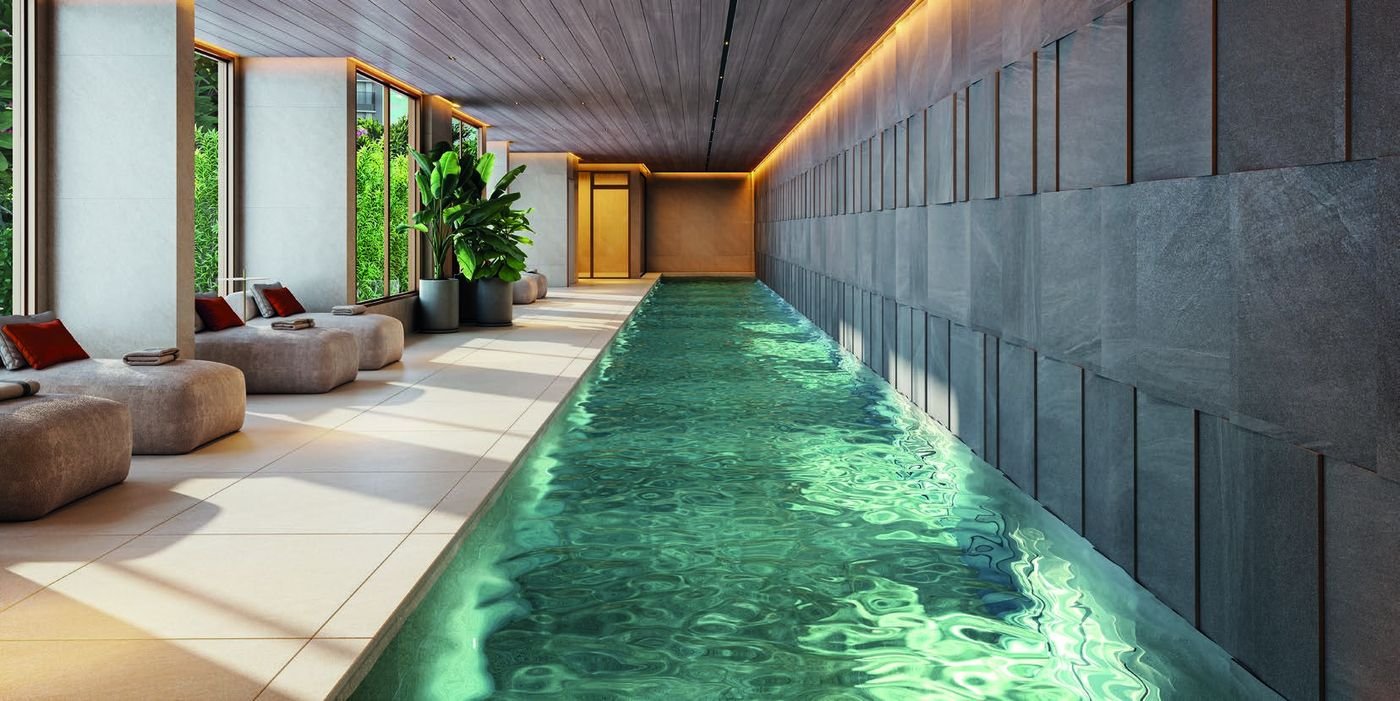 Piscina indoor climatizada com raia de 25 metros do Endless Península