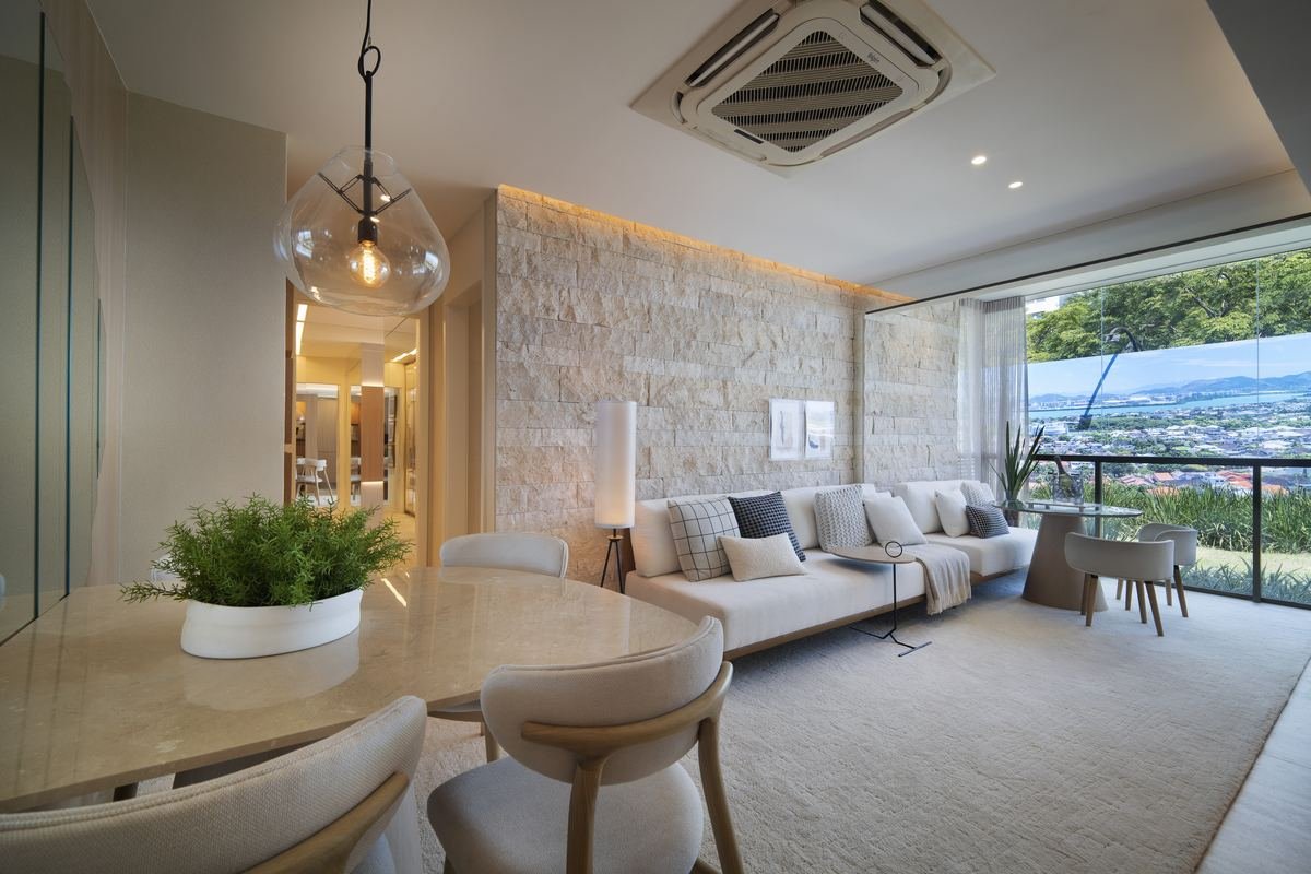 Sala de jantar do decorado de 2 suítes do Epic Golf Residence
