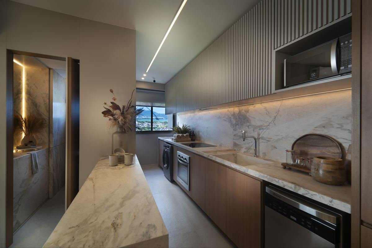 Cozinha do decorado de 3 suítes do Epic Golf Residence