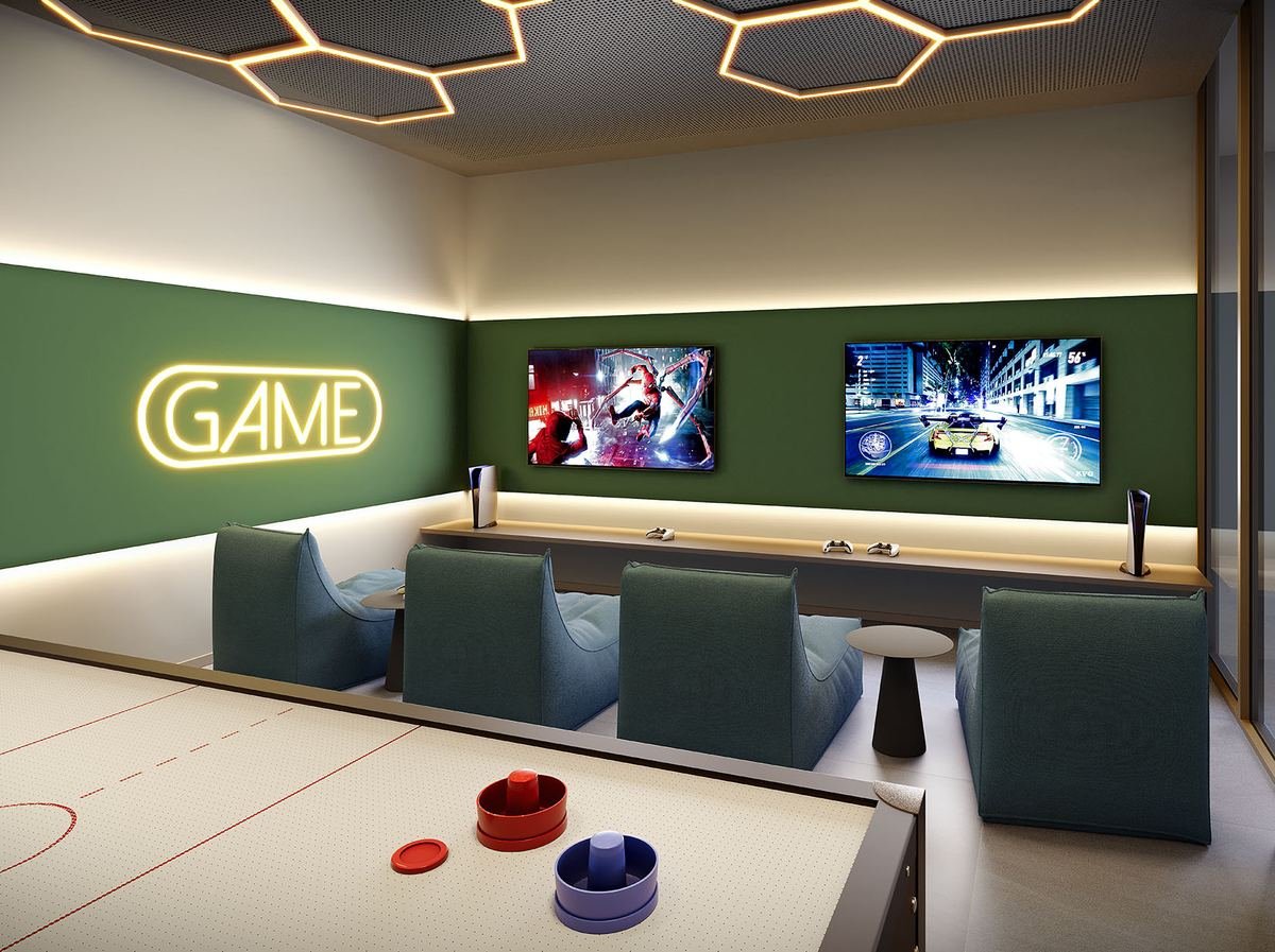 Game room do Epic Golf Residence