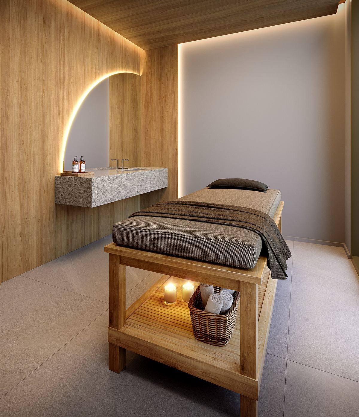 Sala de massagem do Epic Golf Residence