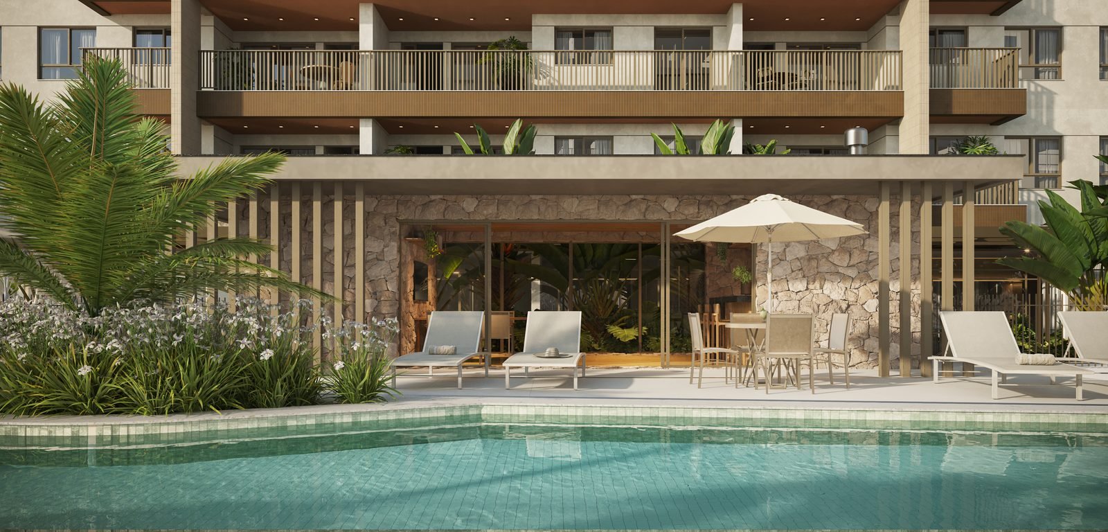 Pool Party House do Green Park Barra, com piscina exclusiva e edícula gourmet