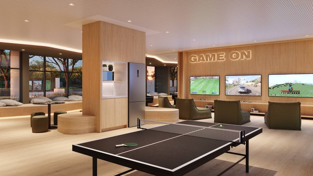 Espaço de jogos virtuais do Grand Quartier Rio 2