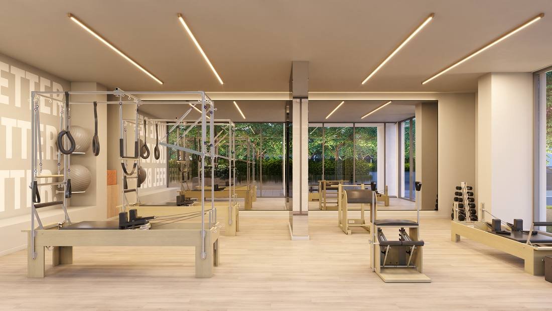 Sala de pilates do Grand Quartier Rio 2