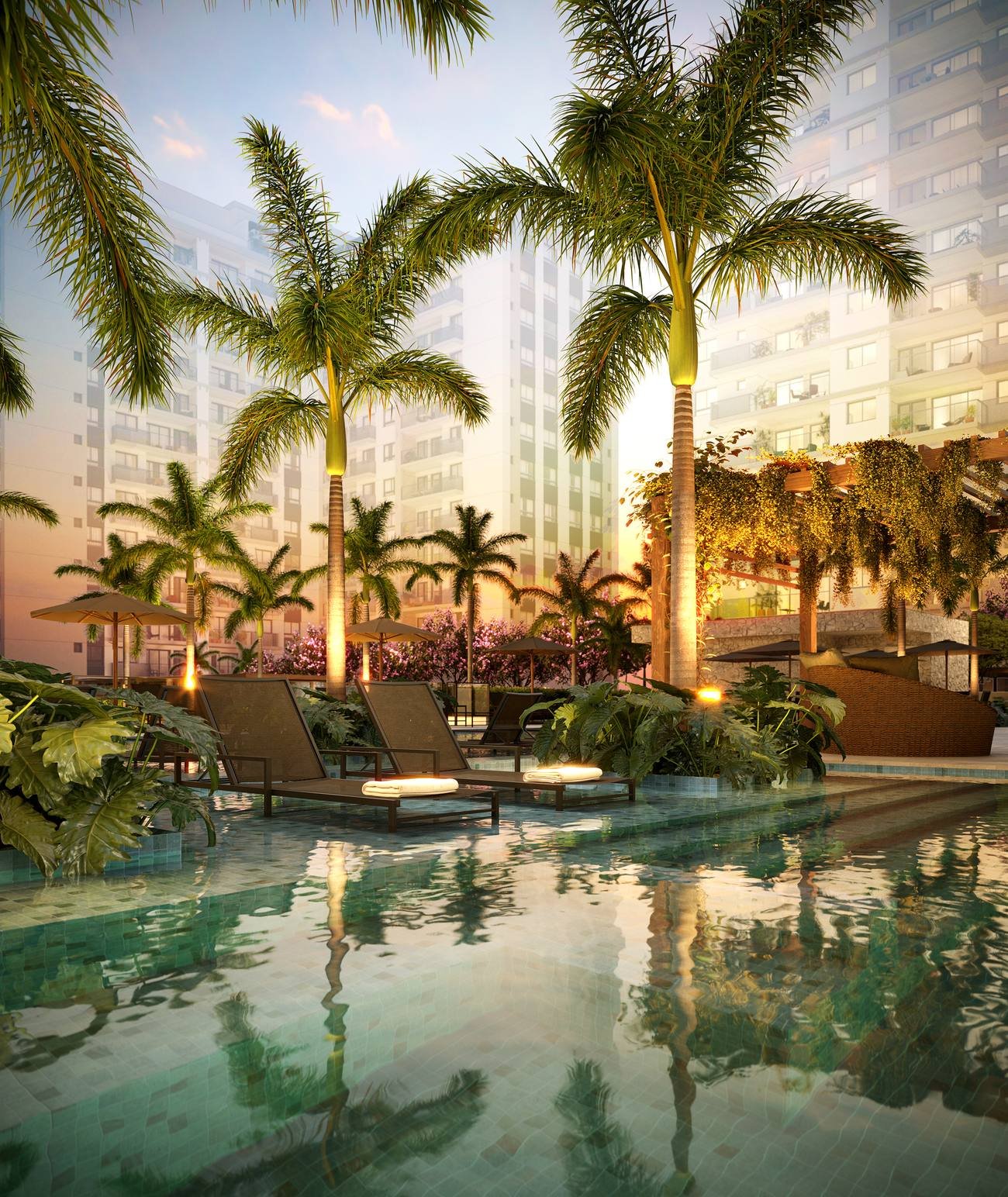 Piscina com deck molhado do Grand Quartier Rio 2