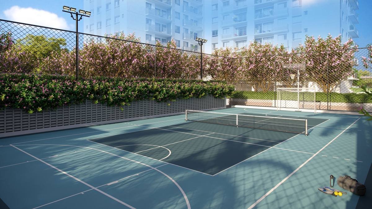 Quadra recreativa com pickleball do Grand Quartier Rio 2