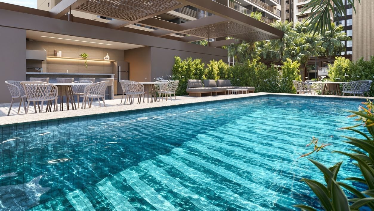 Piscina com raia de 50 metros do Gran Thai