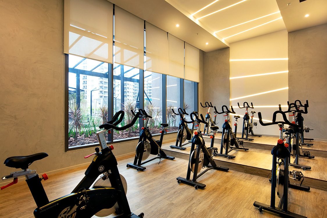 Sala de spinning do Latitud