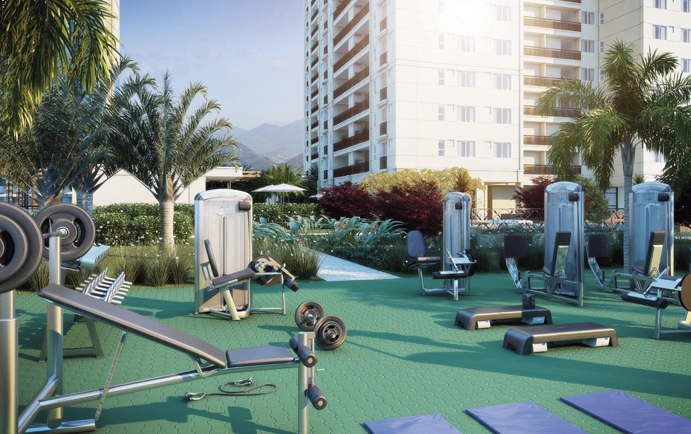 Fitness ao ar livre de 108 m² do Majestic Cidade Jardim