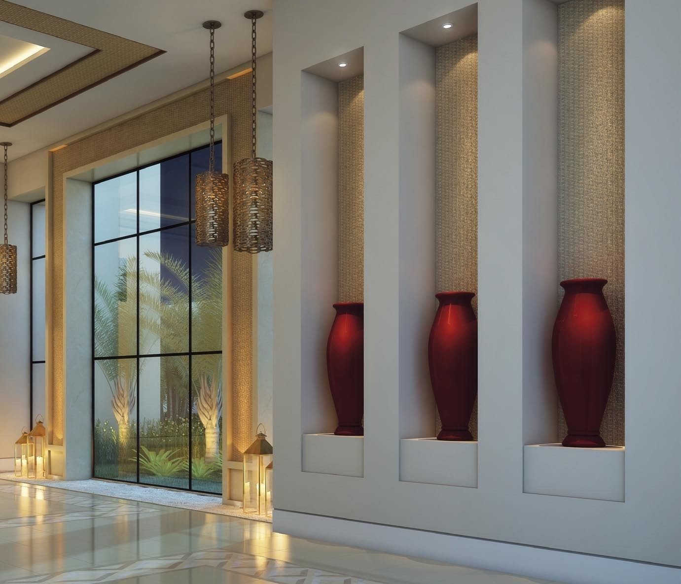 Detalhe decorativo do lobby do Majestic