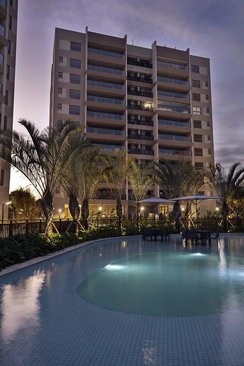 Fachada do Edifício Sancho, no Orygem Acqua Home