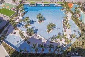 Piscinas do Orygem Acqua Home, pronto para morar na Barra