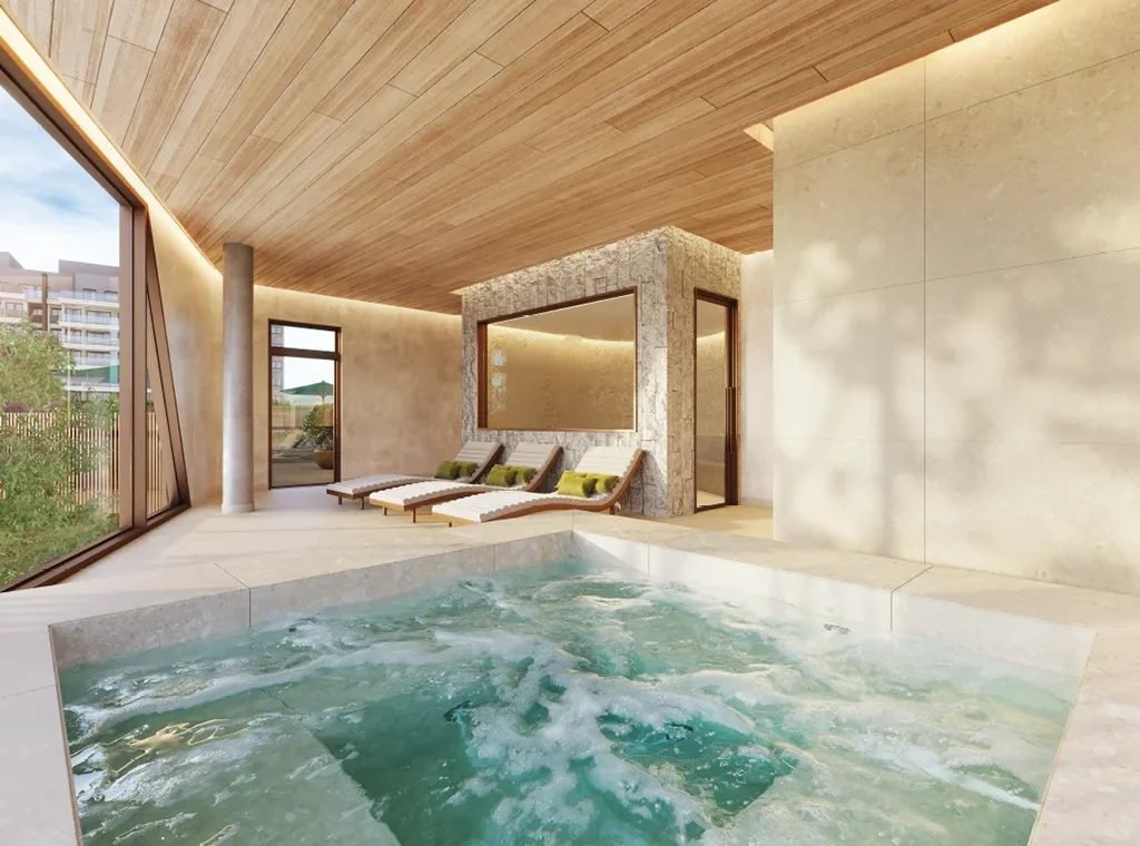 Spa com repouso e sauna úmida do Ox Park Design