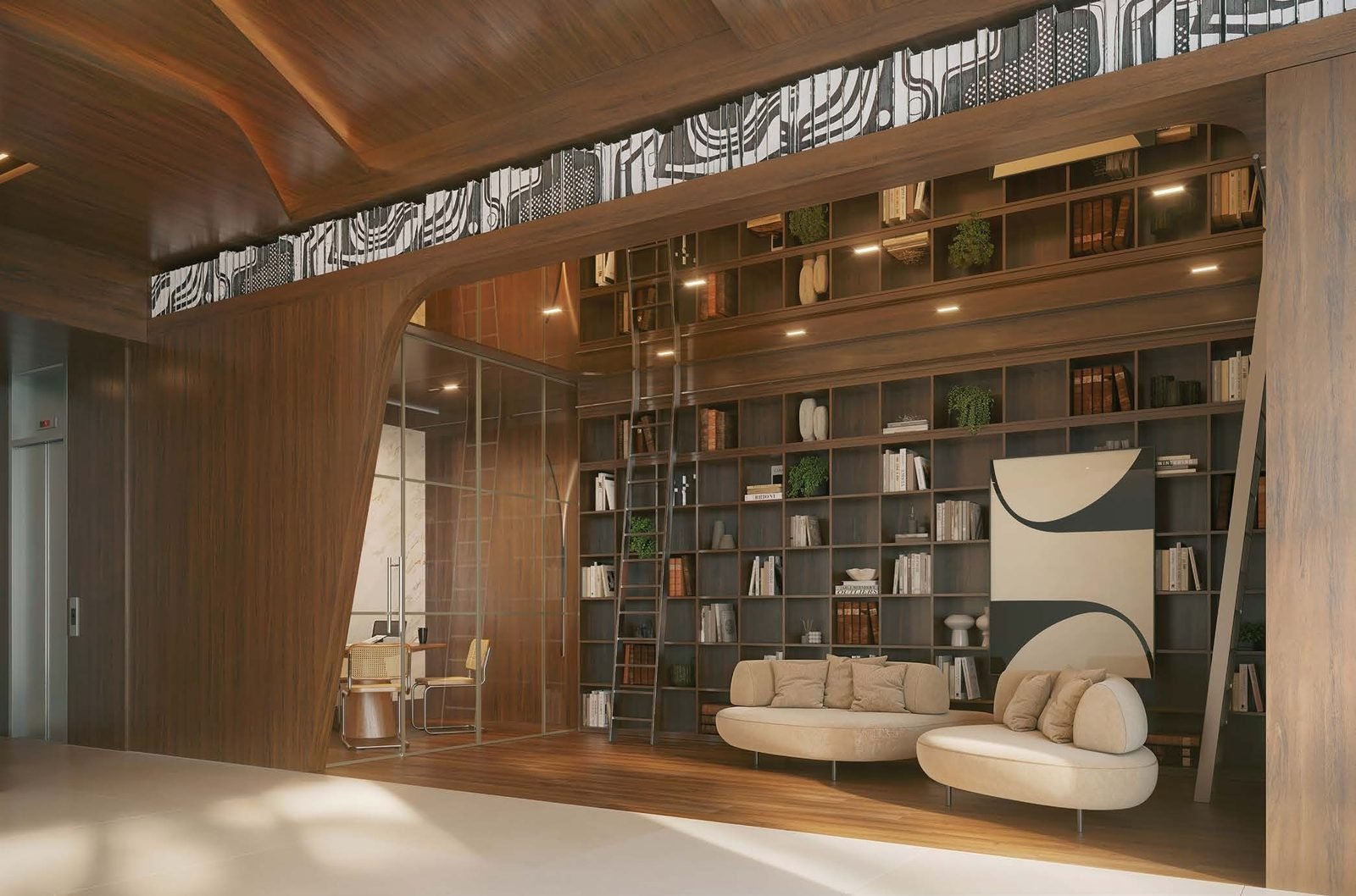 Biblioteca e coworking do Singular by Tegra