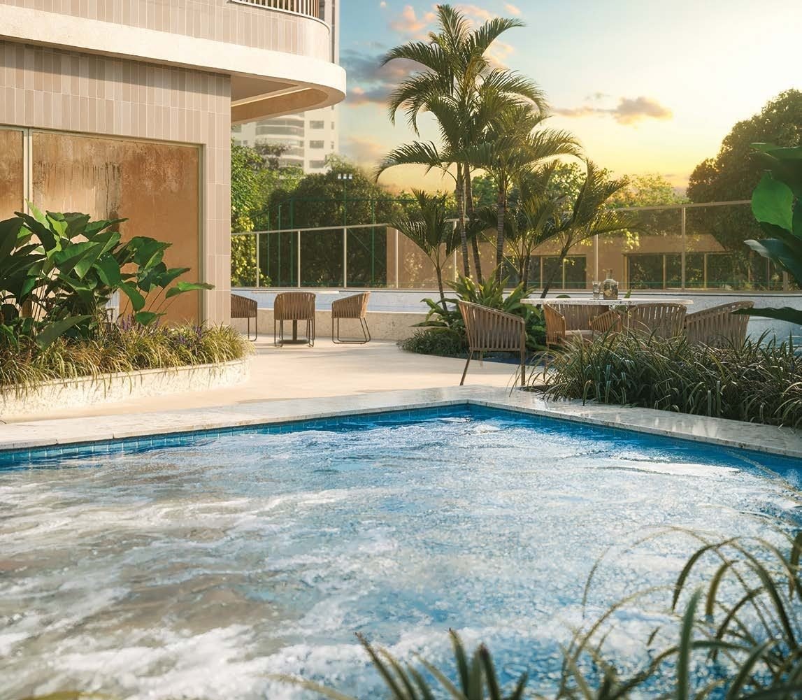 Hidromassagem e deck da piscina do Singular by Tegra
