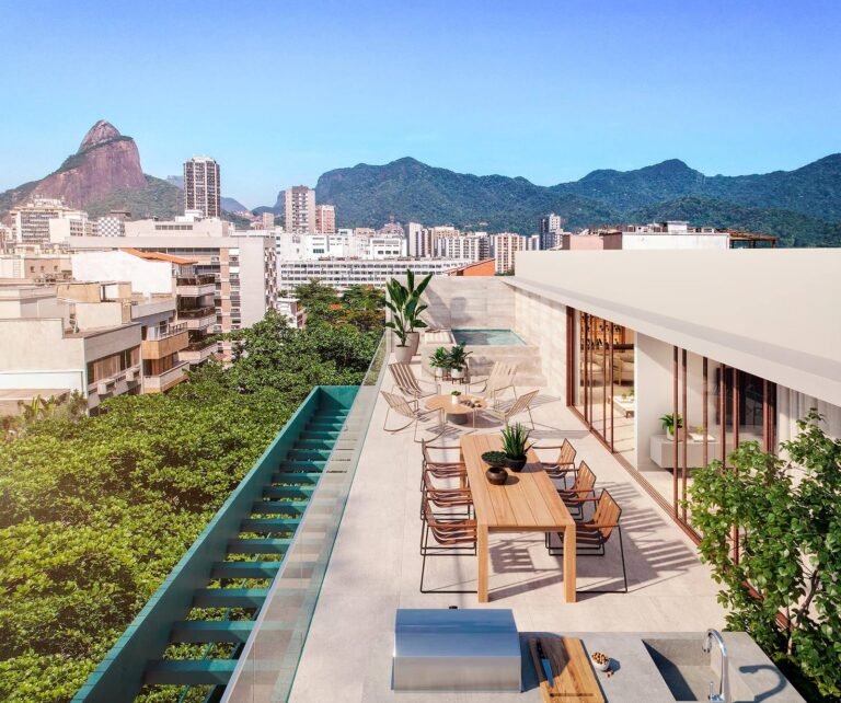 Terraço da cobertura do Tempo Ipanema, na Rua Redentor 308