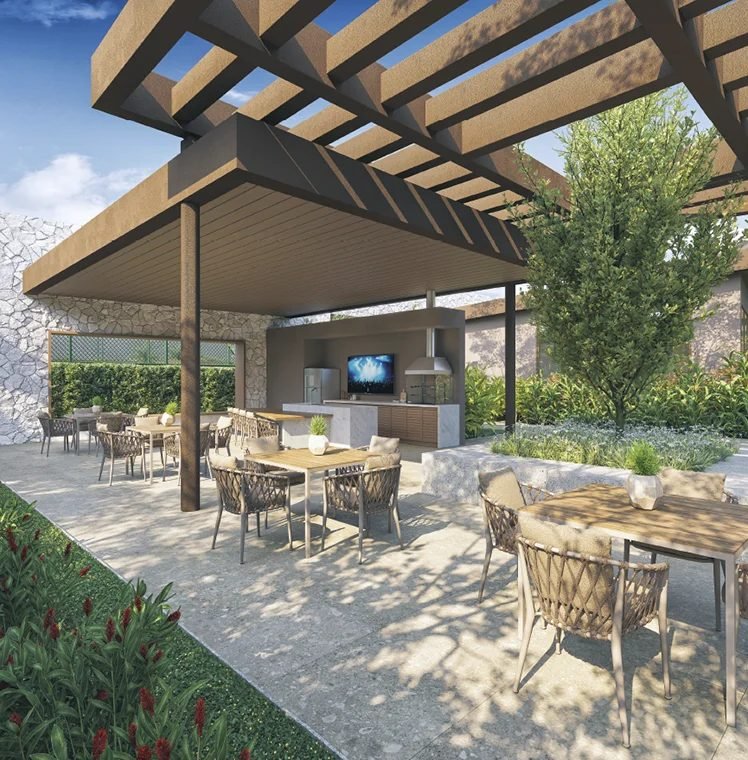 Churrasqueira gourmet do Woods Park Design