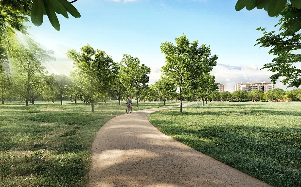 Park track, a pista de caminhada do Woods