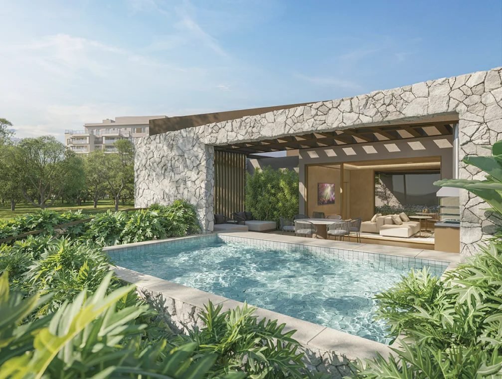Piscina da cabana do Woods Park Design