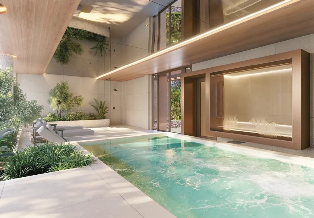 Spa com repouso e sauna úmida do Woods